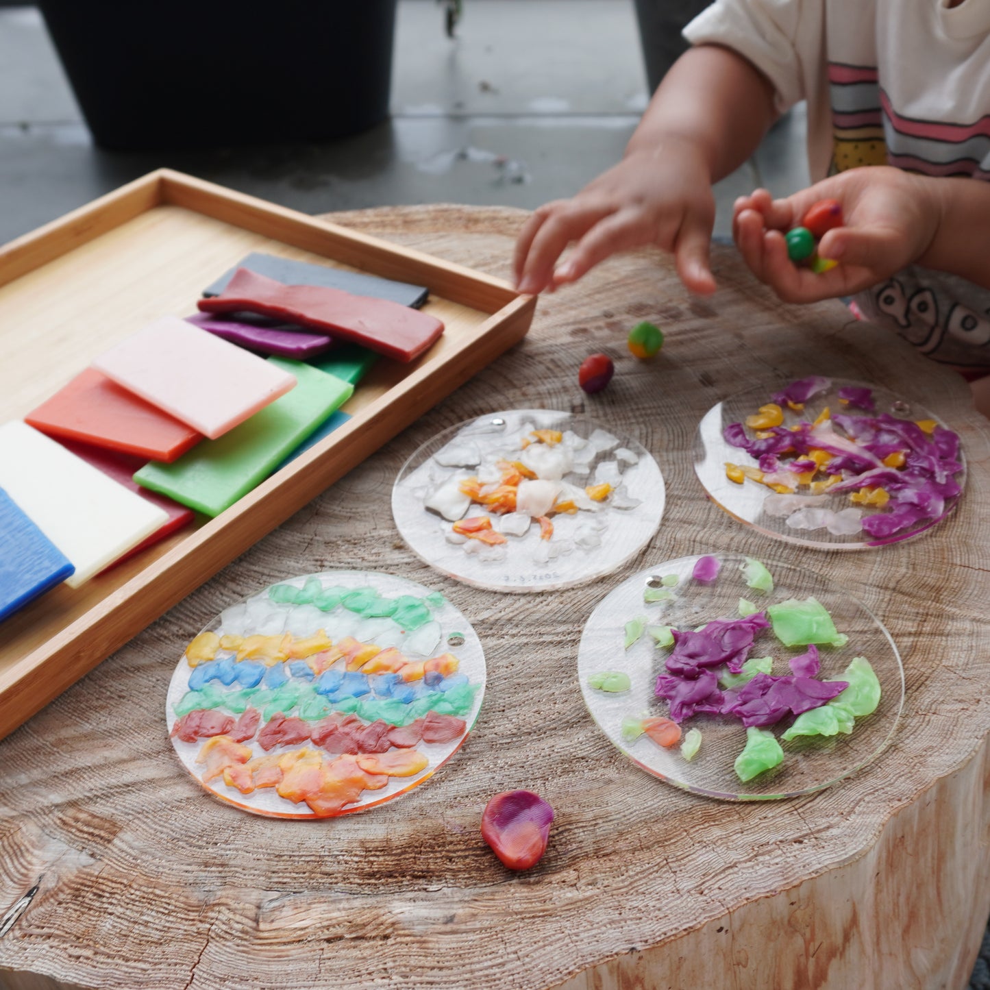 シュトックマー粘土の貼り絵あそびセット